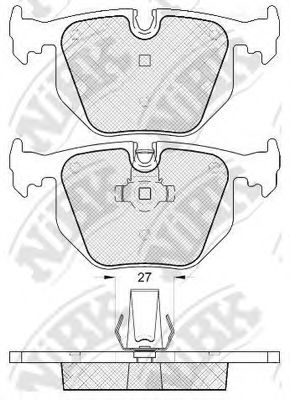 NiBK PN0225 Тормозные колодки для BMW (Бмв) NiBK PN0225 Тормозные колодки для BMW (Бмв)