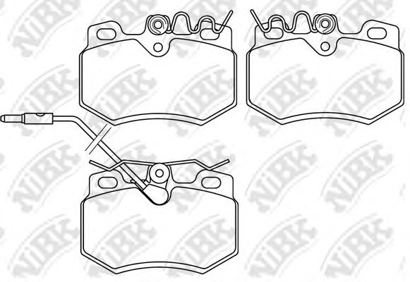 NiBK PN0248W Тормозные колодки для PEUGEOT 205 II (Пежо 205 2) NiBK PN0248W Тормозные колодки для PEUGEOT 205 II (Пежо 205 2)