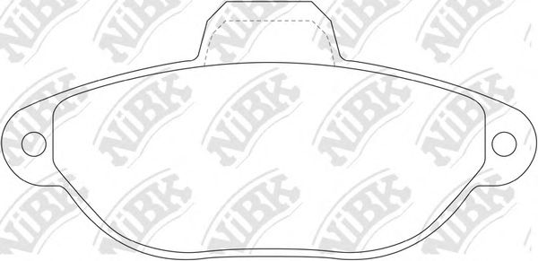 NiBK PN0287 Тормозные колодки для FIAT 500 (Фиат 500) NiBK PN0287 Тормозные колодки для FIAT 500 (Фиат 500)