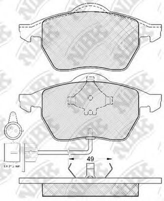 NiBK PN0300W Тормозные колодки для VOLKSWAGEN (Фольксваген) NiBK PN0300W Тормозные колодки для VOLKSWAGEN (Фольксваген)