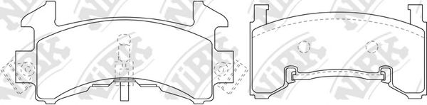 NiBK PN0307 Тормозные колодки для CHEVROLET CAMARO (Шевроле Cамаро) NiBK PN0307 Тормозные колодки для CHEVROLET CAMARO (Шевроле Cамаро)
