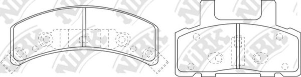 NiBK PN0308 Тормозные колодки для CHEVROLET C2500 (Шевроле C2500) NiBK PN0308 Тормозные колодки для CHEVROLET C2500 (Шевроле C2500)