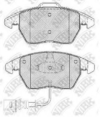 NiBK PN0348W Тормозные колодки для VOLKSWAGEN BORA / JETTA V (1K5), GOLF V Variant (1K5), JETTA V (1K5), VENTO V (1K5) 1.4 TSI NiBK PN0348W Тормозные колодки для VOLKSWAGEN BORA / JETTA V (1K5), GOLF V Variant (1K5), JETTA V (1K5), VENTO V (1K5) 1.4 TSI