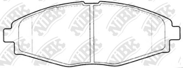 NiBK PN0390 Тормозные колодки для CHERY QQ (Чери Qq)