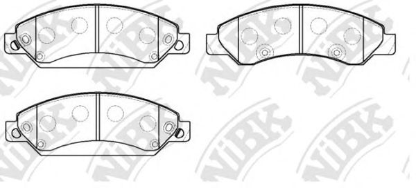 NiBK PN0400 Тормозные колодки для CADILLAC ESCALADE (Кадилак Эсcаладэ)