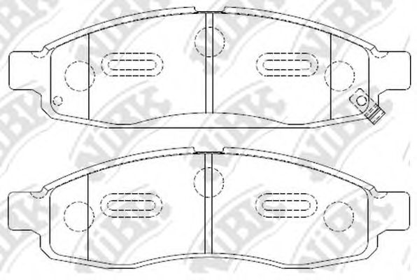 NiBK PN0428 Тормозные колодки для NISSAN TITAN (Ниссан Титан)