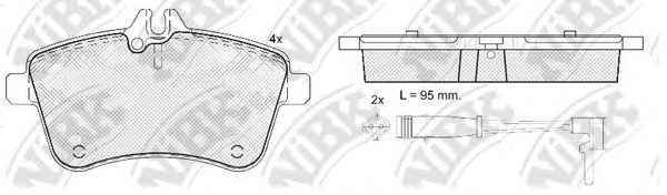 NiBK PN0490W Тормозные колодки для MERCEDES-BENZ A-CLASS (Мэрcэдэс-бэнз А класс) NiBK PN0490W Тормозные колодки для MERCEDES-BENZ A-CLASS (Мэрcэдэс-бэнз А класс)