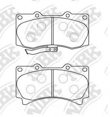 NiBK PN0498 Тормозные колодки для HUMMER HUMMER H3 (Хамер Хамер х3) NiBK PN0498 Тормозные колодки для HUMMER HUMMER H3 (Хамер Хамер х3)