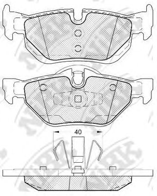 NiBK PN0511 Тормозные колодки для BMW (Бмв) NiBK PN0511 Тормозные колодки для BMW (Бмв)