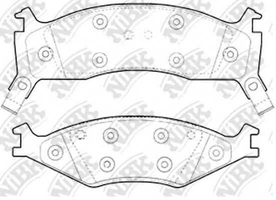 NiBK PN0821 Тормозные колодки для KIA SPORTAGE (Киа Спортейдж) NiBK PN0821 Тормозные колодки для KIA SPORTAGE (Киа Спортейдж)