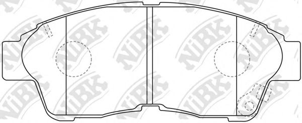 NiBK PN1322 Тормозные колодки для TOYOTA CALDINA (Тойота/тоета Cалдина) NiBK PN1322 Тормозные колодки для TOYOTA CALDINA (Тойота/тоета Cалдина)