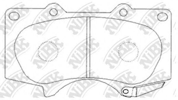 NiBK PN1482 Тормозные колодки для TOYOTA (FAW) PRADO (Тойота/тоета (фав) Прадо) NiBK PN1482 Тормозные колодки для TOYOTA (FAW) PRADO (Тойота/тоета (фав) Прадо)