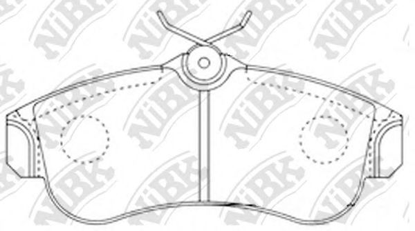 NiBK PN2180 Тормозные колодки для NISSAN PRIMERA (Ниссан Примера)