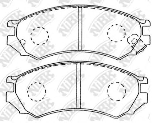 NiBK PN2188 Тормозные колодки для NISSAN PRIMERA (Ниссан Примера)