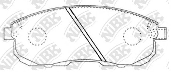 NiBK PN2201 Тормозные колодки для NISSAN TSUBAME (Ниссан Цубамэ) NiBK PN2201 Тормозные колодки для NISSAN TSUBAME (Ниссан Цубамэ)