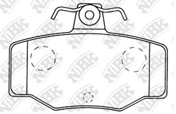 NiBK PN2214 Тормозные колодки для NISSAN PRIMERA (Ниссан Примера)