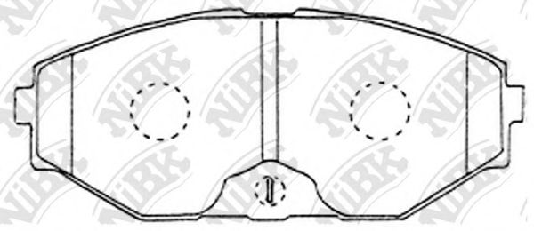 NiBK PN2261 Тормозные колодки для NISSAN GLORIA XI (Ниссан Глориа xи)
