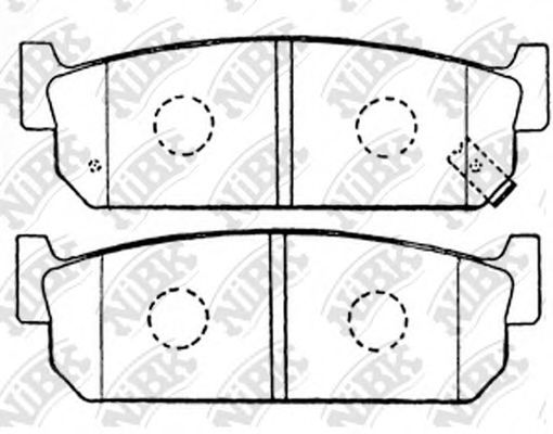 NiBK PN2262 Тормозные колодки для INFINITI Q45 III (Инфинити Инфинити ку 45 3) NiBK PN2262 Тормозные колодки для INFINITI Q45 III (Инфинити Инфинити ку 45 3)