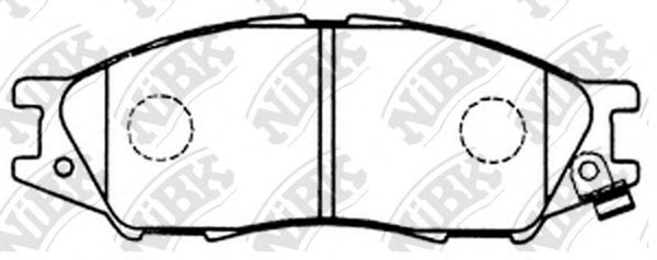 NiBK PN2435 Тормозные колодки для NISSAN TSUBAME (Ниссан Цубамэ) NiBK PN2435 Тормозные колодки для NISSAN TSUBAME (Ниссан Цубамэ)