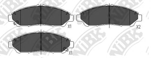 NiBK PN28001 Тормозные колодки для ACURA MDX (Акура Мдх)