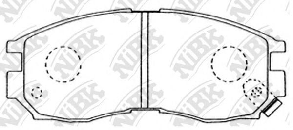 NiBK PN3271 Тормозные колодки для PROTON PERDANA (Протон Пэрдана) NiBK PN3271 Тормозные колодки для PROTON PERDANA (Протон Пэрдана)