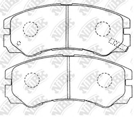 NiBK PN4258 Тормозные колодки для ISUZU VEHICROSS (Исузу Vэхиcросс) NiBK PN4258 Тормозные колодки для ISUZU VEHICROSS (Исузу Vэхиcросс)