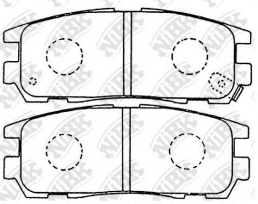 NiBK PN4299 Тормозные колодки для GREAT WALL HAVAL 5 (Грейтвол Хаvал 5) NiBK PN4299 Тормозные колодки для GREAT WALL HAVAL 5 (Грейтвол Хаvал 5)
