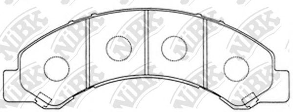NiBK PN4464 Тормозные колодки для ISUZU N (Исузу Н)