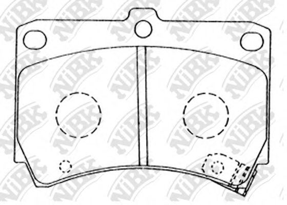 NiBK PN5232 Тормозные колодки для MAZDA FAMILIA V (Мазда Фамилиа v) NiBK PN5232 Тормозные колодки для MAZDA FAMILIA V (Мазда Фамилиа v)