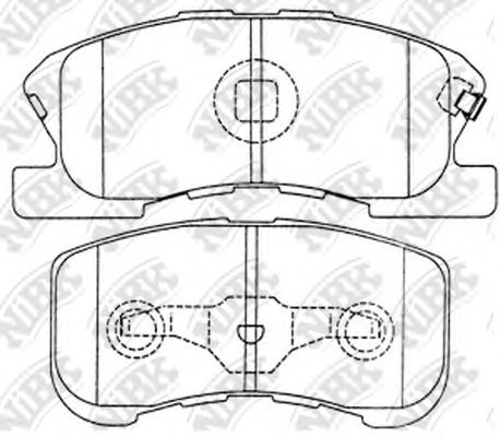 NiBK PN6427 Тормозные колодки для DAIHATSU SIRION (Дайхатсу Сирион) NiBK PN6427 Тормозные колодки для DAIHATSU SIRION (Дайхатсу Сирион)
