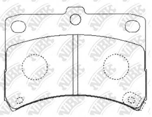 NiBK PN6429 Тормозные колодки для DAIHATSU CUORE VI (Дайхатсу Cуорэ vи) NiBK PN6429 Тормозные колодки для DAIHATSU CUORE VI (Дайхатсу Cуорэ vи)