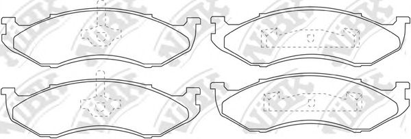 NiBK PN8490 Тормозные колодки для JEEP CHEROKEE (Джип Чироки)