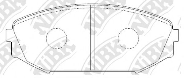 NiBK PN8805 Тормозные колодки для ACURA MDX (Акура Мдх)