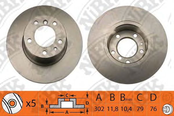 NiBK RN1032 Тормозной диск для BMW 5 (Бмв 5) NiBK RN1032 Тормозной диск для BMW 5 (Бмв 5)