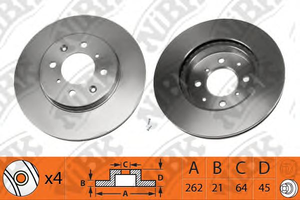 NiBK RN1089 Тормозной диск для HONDA FIT III (Хонда Фит 3) NiBK RN1089 Тормозной диск для HONDA FIT III (Хонда Фит 3)