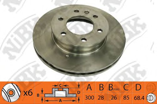NiBK RN1382 Тормозной диск для MERCEDESBENZ (Мерседес бенц) NiBK RN1382 Тормозной диск для MERCEDESBENZ (Мерседес бенц)