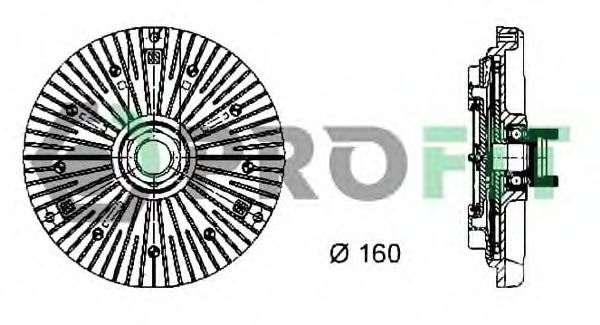 PROFIT 1720-2012 Сцепление, вентилятор радиатора для BMW 7 (Бмв 7) PROFIT 1720-2012 Сцепление, вентилятор радиатора для BMW 7 (Бмв 7)