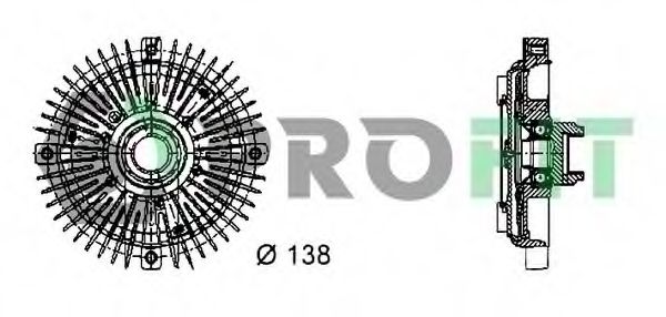 PROFIT 1720-2013 Сцепление, вентилятор радиатора для BMW 3 (Бмв 3) PROFIT 1720-2013 Сцепление, вентилятор радиатора для BMW 3 (Бмв 3)