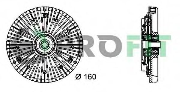 PROFIT 1720-3011 Сцепление, вентилятор радиатора для MERCEDES-BENZ SPRINTER 2-T (Мэрcэдэс-бэнз Спринтэр 2-т) PROFIT 1720-3011 Сцепление, вентилятор радиатора для MERCEDES-BENZ SPRINTER 2-T (Мэрcэдэс-бэнз Спринтэр 2-т)