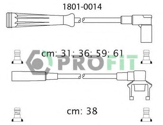 PROFIT 1801-0014 Комплект проводов зажигания для RENAULT MEGANE I (Рено Меган 1) PROFIT 1801-0014 Комплект проводов зажигания для RENAULT MEGANE I (Рено Меган 1)