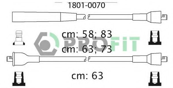 PROFIT 1801-0070 Комплект проводов зажигания для RENAULT MASTER I (Рено Мастэр и) PROFIT 1801-0070 Комплект проводов зажигания для RENAULT MASTER I (Рено Мастэр и)