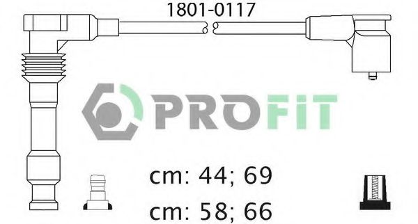 PROFIT 1801-0117 Комплект проводов зажигания для OPEL (Опель) PROFIT 1801-0117 Комплект проводов зажигания для OPEL (Опель)