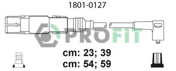 PROFIT 1801-0127 Комплект проводов зажигания для AUDI A3 (Ауди А3) PROFIT 1801-0127 Комплект проводов зажигания для AUDI A3 (Ауди А3)