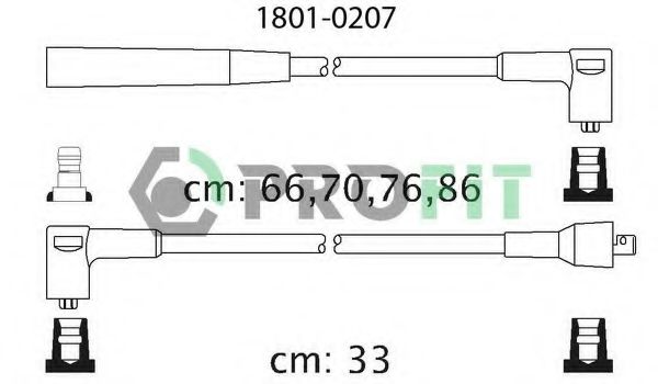 PROFIT 1801-0207 Комплект проводов зажигания для HYUNDAI H100 (Хендай Х100) PROFIT 1801-0207 Комплект проводов зажигания для HYUNDAI H100 (Хендай Х100)
