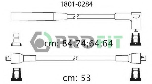 PROFIT 1801-0284 Комплект проводов зажигания для FORD ORION II (Форд Орион 2) PROFIT 1801-0284 Комплект проводов зажигания для FORD ORION II (Форд Орион 2)