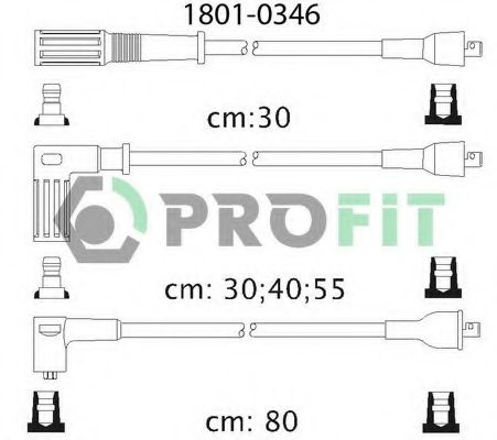 PROFIT 1801-0346 Комплект проводов зажигания для RENAULT ALLIANCE (Рено Аллианcэ) PROFIT 1801-0346 Комплект проводов зажигания для RENAULT ALLIANCE (Рено Аллианcэ)