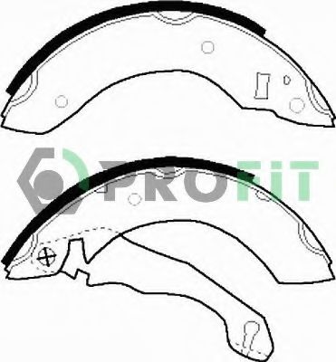 PROFIT 5001-0153 Тормозные колодоки 