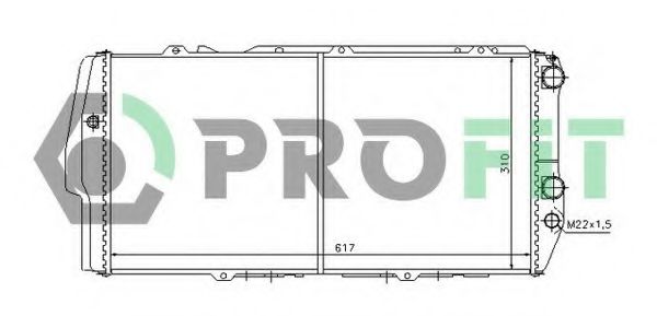 PROFIT PR 0011A1 Радиатор, охлаждение двигателя для AUDI (Ауди)