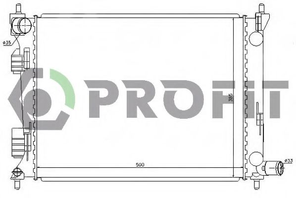 PROFIT PR 1804A6 Радиатор, охлаждение двигателя для HYUNDAI (Хендай) PROFIT PR 1804A6 Радиатор, охлаждение двигателя для HYUNDAI (Хендай)