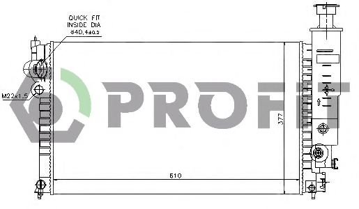 PROFIT PR 0540A4 Радиатор, охлаждение двигателя для PEUGEOT (Пежо) PROFIT PR 0540A4 Радиатор, охлаждение двигателя для PEUGEOT (Пежо)
